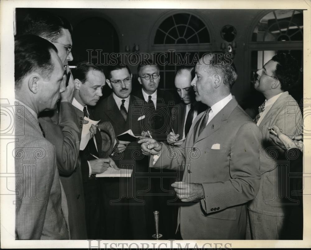 1941 Press Photo French Ambassador Gaston Henry Haye with Secretary Cordell Hull - Historic Images