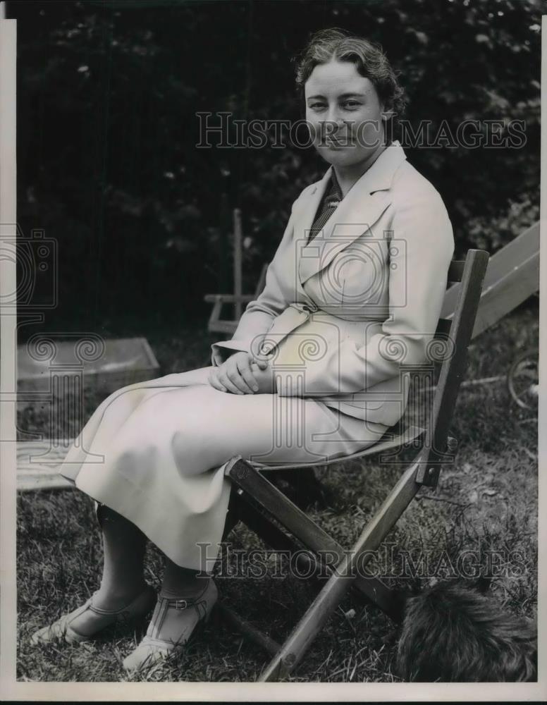 1936 Press Photo Mrs. Alfred Landon Wife of Governor of Kansas - Historic Images