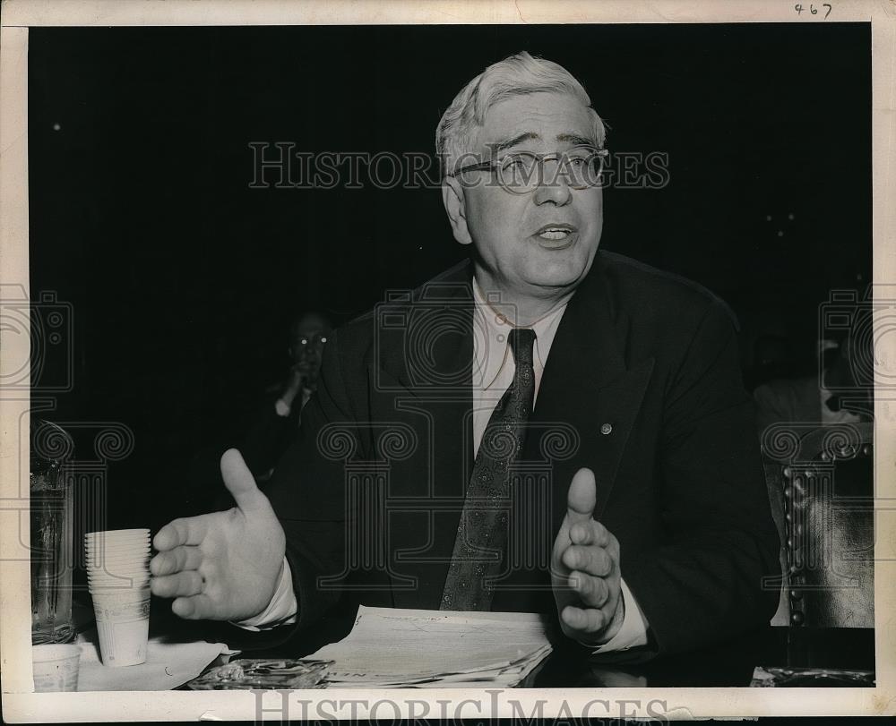 1950 Press Photo Senator Henry C. Deowshak House Judiciary Subcommittee - Historic Images