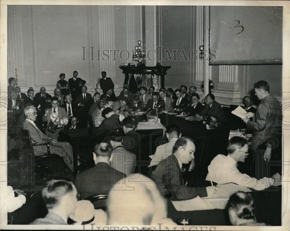 1936 Press Photo House Townsend Inquiry Washington DC Dr Townsend James Sullivan - Historic Images