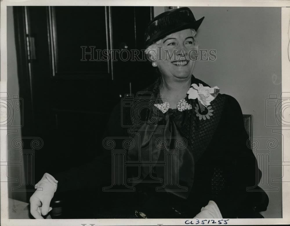 1936 Press Photo Mrs. Ralph Harris Committeewoman at Pre-Convention Caucas - Historic Images