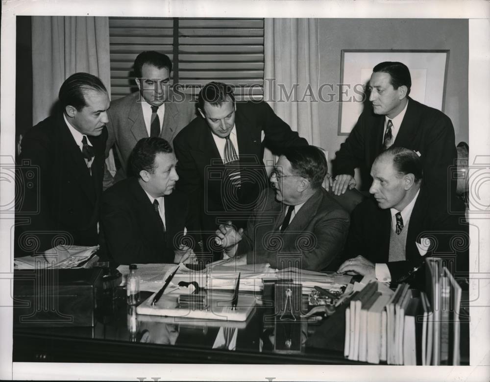 Dodgers President Branch Rickey & Manager Leo Durocher 1948 Vintage ...
