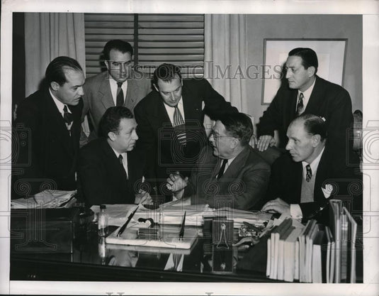 1948 Press Photo Dodgers President Branch Rickey & Manager Leo Durocher - Historic Images