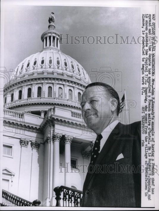 1961 Press Photo Wash. D.C. Robert E Sonntag, French maitre d'hotel - neb36337 - Historic Images