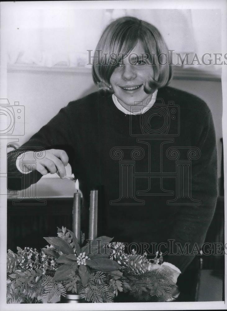 1968 Press Photo Miss Cathy Leich of Cleveland, Ohio - Historic Images