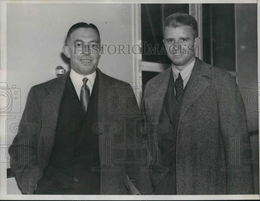 1939 Press Photo Francis Quinet John Fisher Jr. - Historic Images