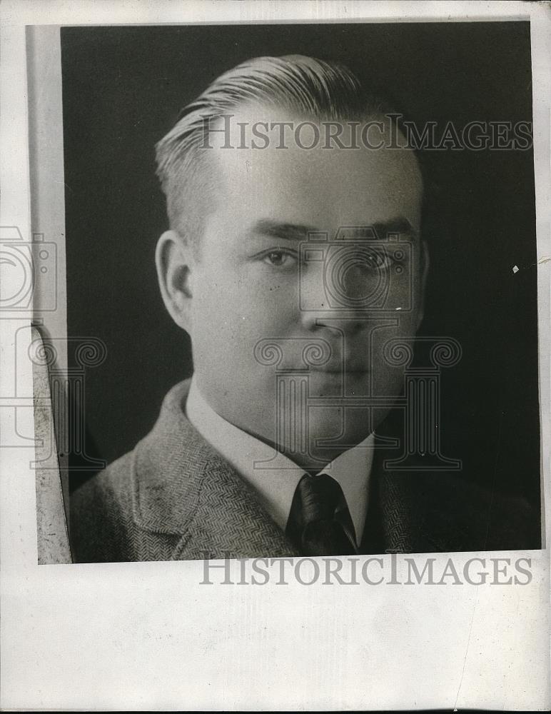 1933 Press Photo L.A. Straits Attorney From Ashland Ohio - Historic Images