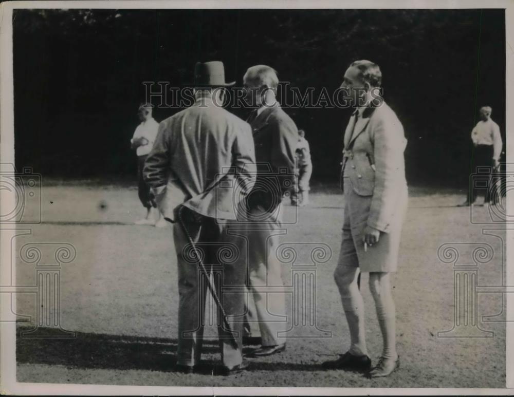 1936 Press Photo Ex-King Alfonso of Spain Playing Golf - Historic Images