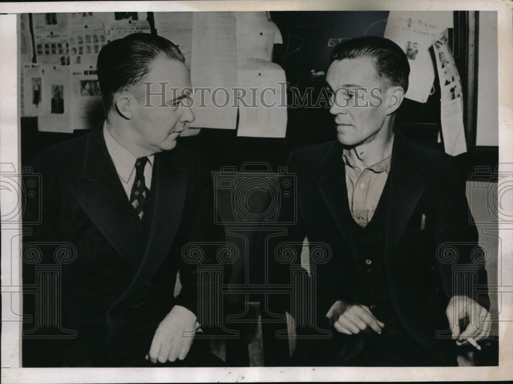 1938 Press Photo North Carolina Fugitive Dewey Terry Caught After 7 Years - Historic Images