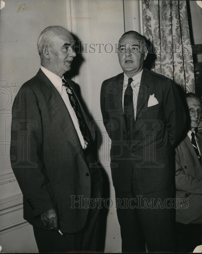 1948 Press Photo CIO Pres. Philip Murray with John Stephens of U.S. Steel Corp - Historic Images