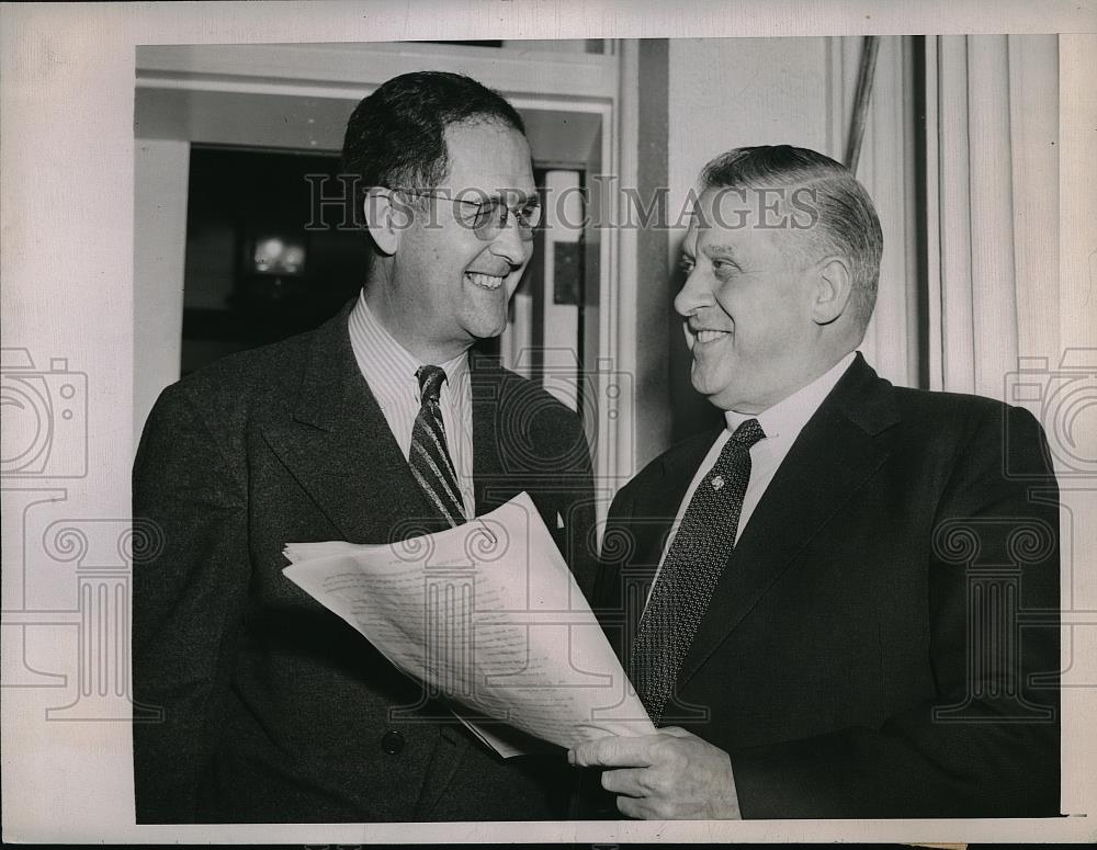 1946 Press Photo Secretary Of Agriculture Clinton Anderson & UK Food Minister - Historic Images