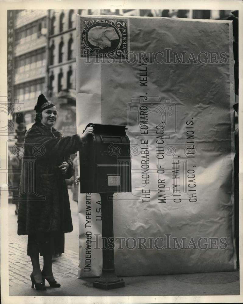 1937 Press Photo Loraine Ingalls, Queen of Chicago&#39;s Charter Jubilee - Historic Images