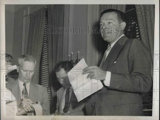 1953 Press Photo US Amb to the UN Henty Cabot Lodge at White House - Historic Images