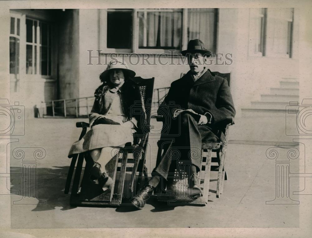 1922 Press Photo Mr. William Howard Taft Mrs. Taft Brighton Hotel Atlantic City - Historic Images