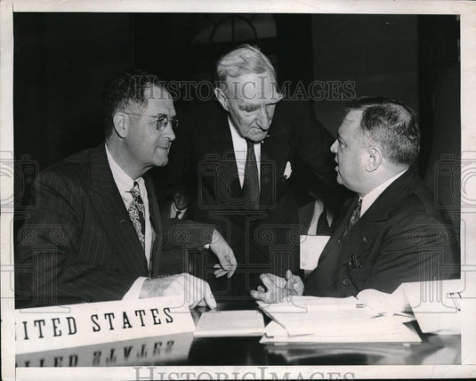 1946 Press Photo Sec. Of Agriculture Clinton Anderson & Sir John Boyd Orr - Historic Images