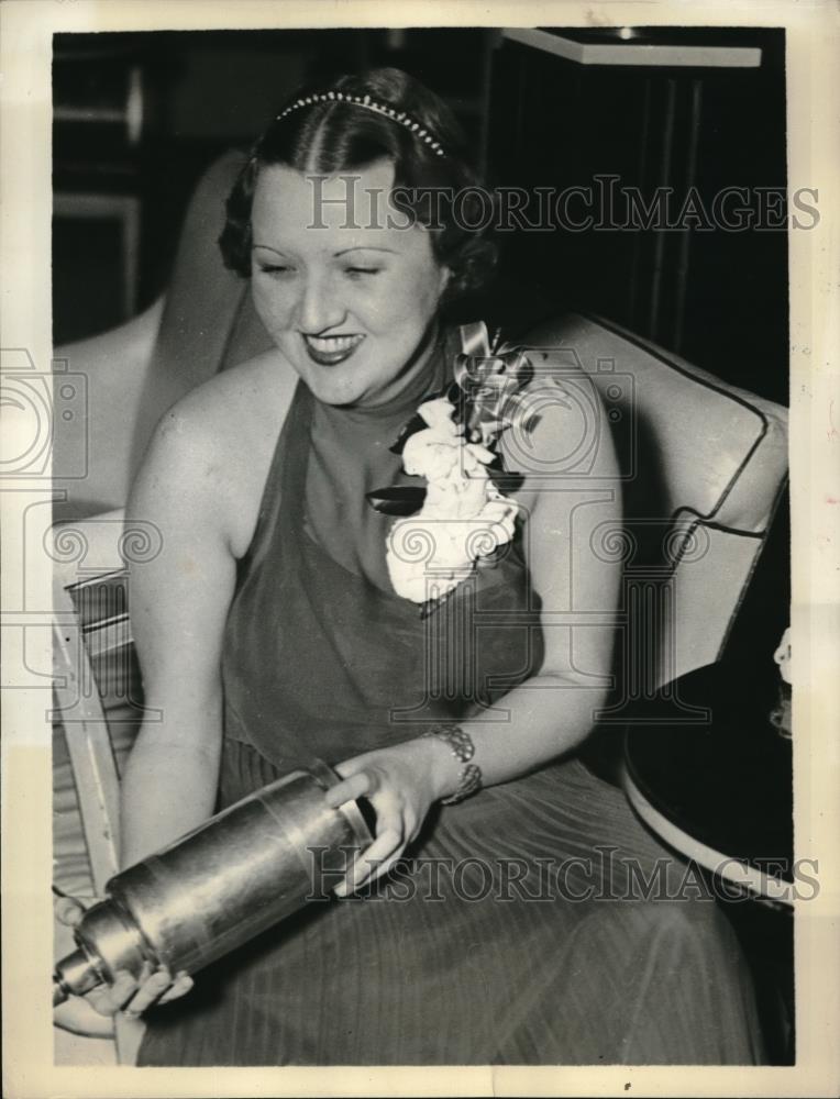 1936 Press Photo Katharine Overton, John Overton Daughter Senate Daughters Dance - Historic Images