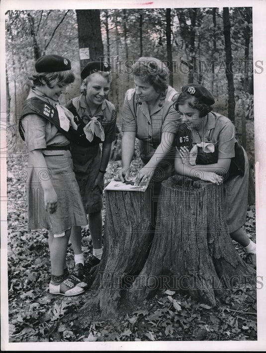 1962 Press Photo Girl Scouts Donna Alexander,Marie Ingram & Arthur Alexander - Historic Images