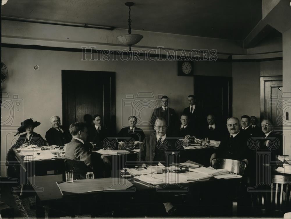 1921 Press Photo M R Rinehart,C Howard of Steel Co,Prof Cunningham,Ames College, - Historic Images