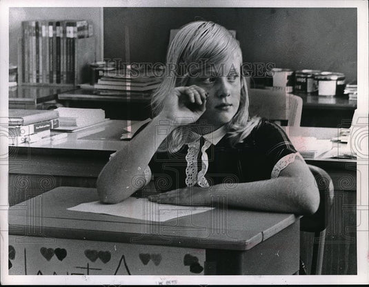Press Photo Jante Alder 6th Grade at Moreland Elementary School - Historic Images