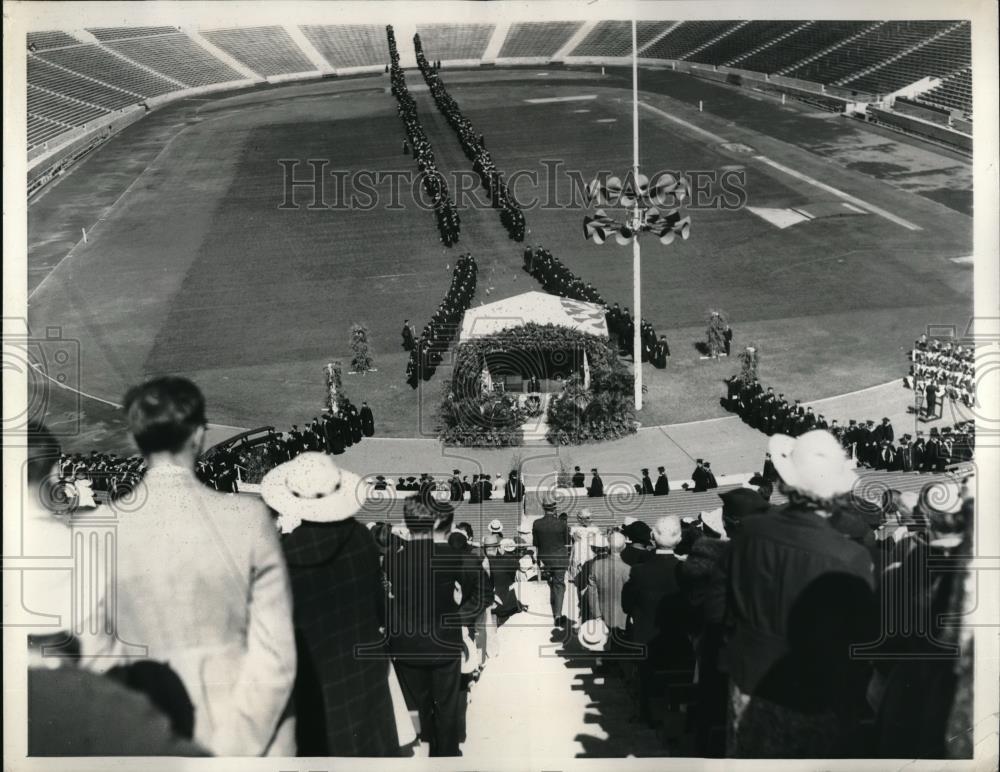 1936 Press Photo USC commencement exercises in Calif. - Historic Images