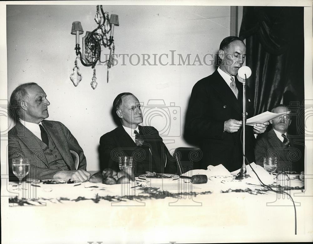 1935 Press Photo Dr. Ogden Woodruff,Dr. John Rice,Dr. S.S. Goldwater In New York - Historic Images