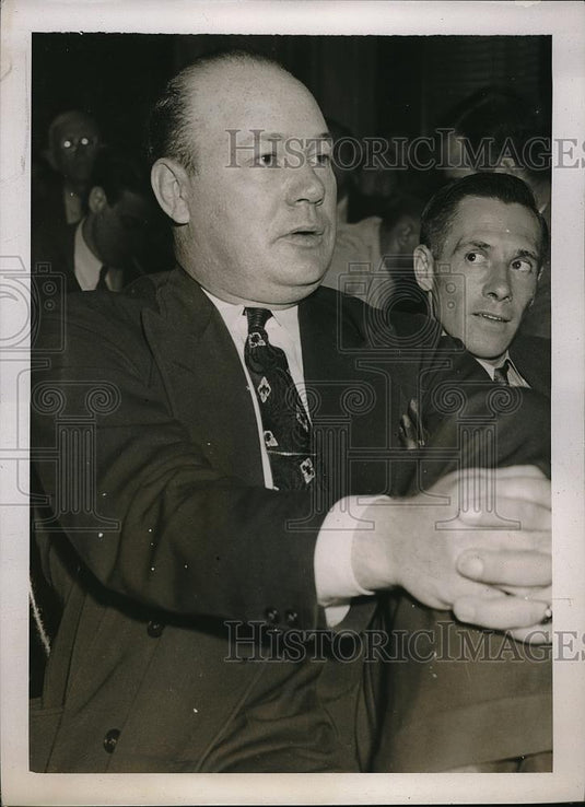 1938 Press Photo Charles Doyle, Buffalo New York G.E. Todd Republic Steel Police - Historic Images