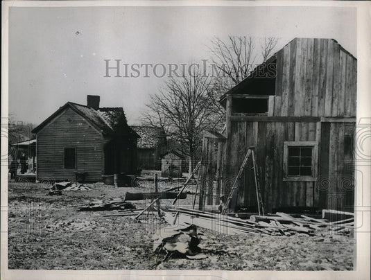 1938 Press Photo Knoxville, TN home construction for Mr & Mrs Bowman - Historic Images