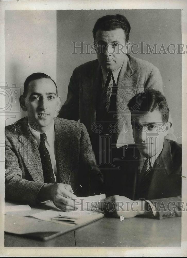1932 Press Photo Juan Carlos Zagala, Parmenter, Alex Stirling Olympics - Historic Images