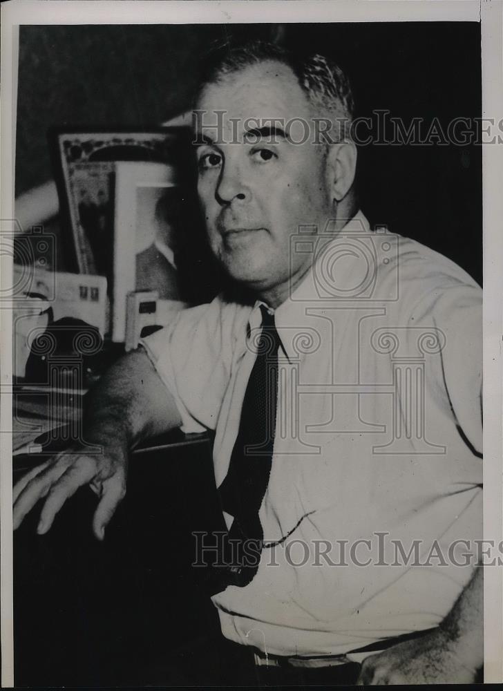 1939 Press Photo Frank L Hoess Housing contractor - Historic Images