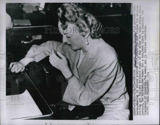 1955 Press Photo Lakuehl Jessie Wilson Private Nurse Charged Drunk Driving - Historic Images