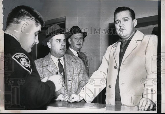 1958 Press Photo John J. Tobin, Youngstown Councilman Charged with Fraud - Historic Images