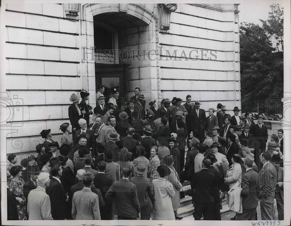 1939 Press Photo Senate Office Building Delegates of Peace Organizations - Historic Images