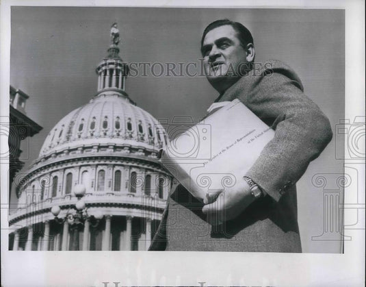 1955 Press Photo Wash.D.C. Herbert Miller,asst exec clerk at White House - Historic Images