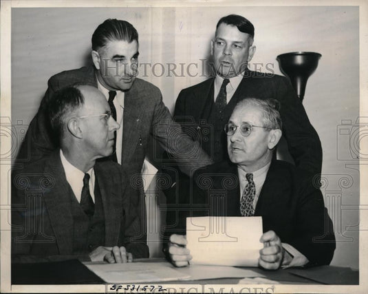 1939 Press Photo Leaders of Associated Farmer of California Ralph Taylor & John - Historic Images