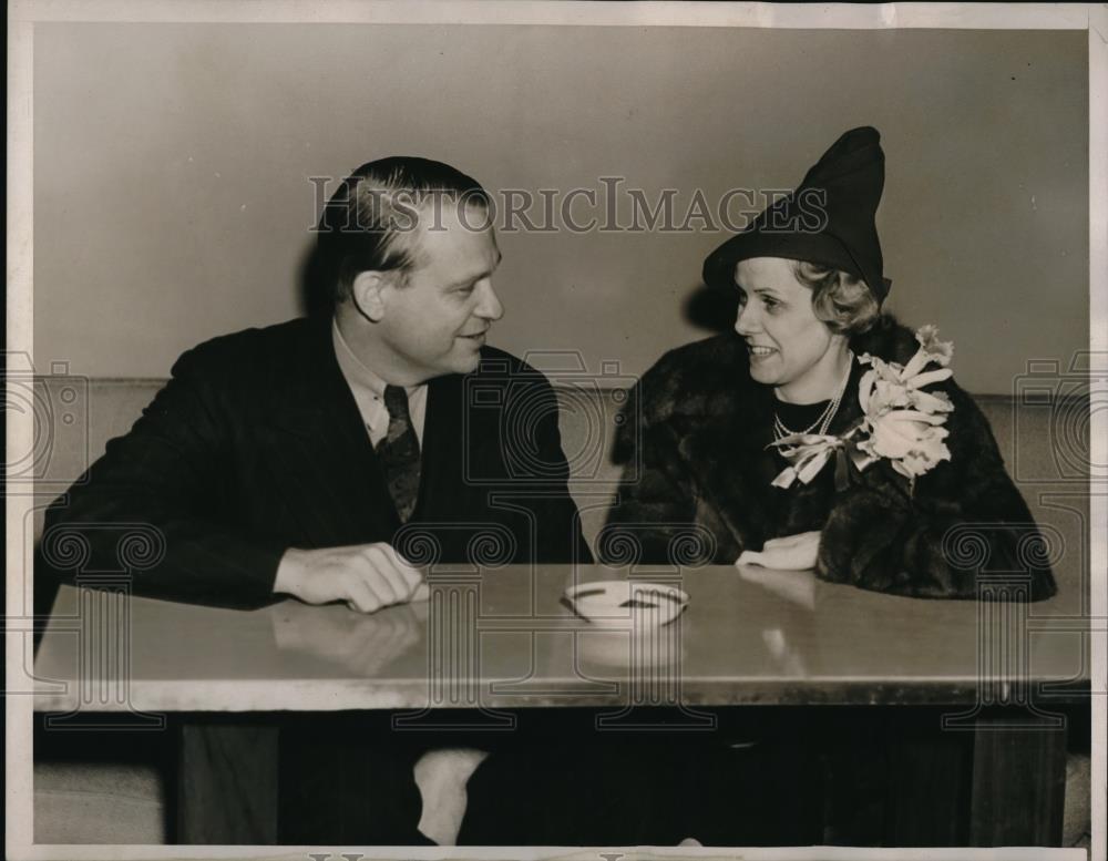 1939 Press Photo Rep. Martin Dies of Texas and wife at Luncheon - neb42933 - Historic Images