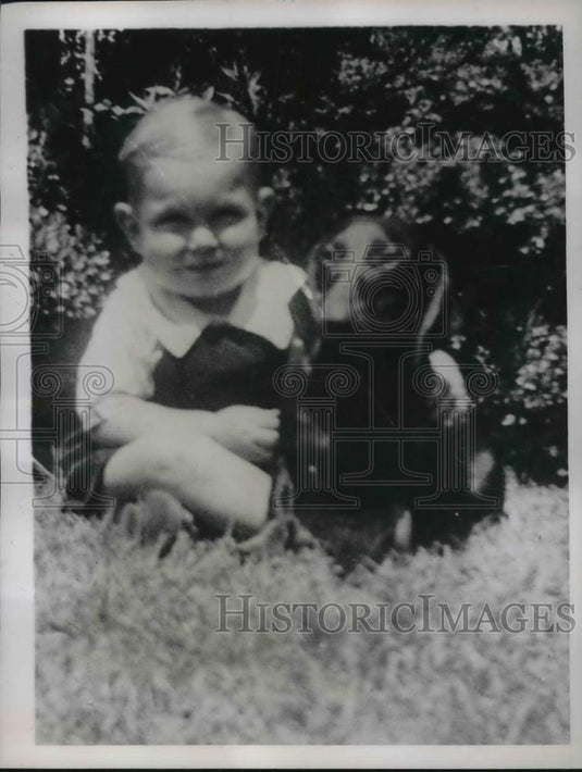 1938 Press Photo Dean Tripp Age 3 Taken by Handyman George O'Connell Returned Sa - Historic Images