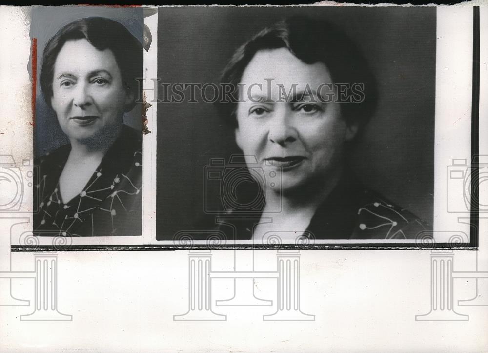 1957 Press Photo Mrs. Hazel Hempel Abel Named &quot;American Mother Of The Year&quot; - Historic Images