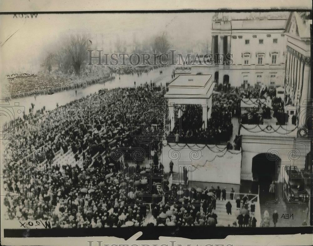 1929 Press Photo View of Inauguration of President Hoover in Washington D.C. - Historic Images