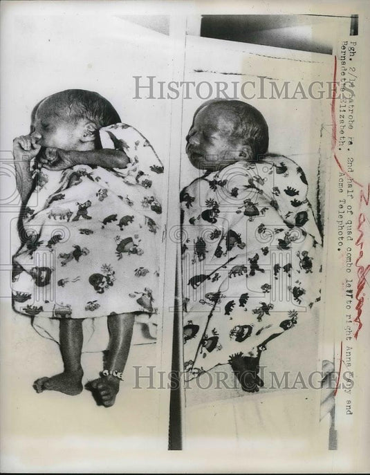 1948 Press Photo 2 of the quadruplets of Mr. & Mrs. Andrew Zavata, Latrobe, PA - Historic Images