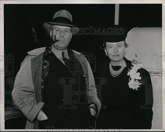 1938 Press Photo J Thornton and wife - Historic Images