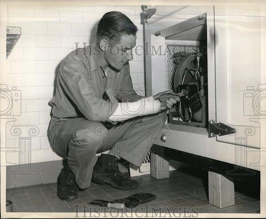 1944 Press Photo Corp. James turner, San Diego Naval Hospital - neb43596 - Historic Images