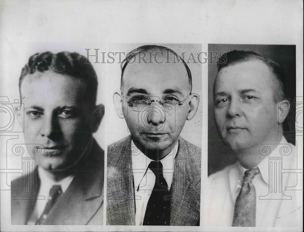 1935 Press Photo Max Jacobs, George Cottingham, E.M. Pooley Editors - Historic Images