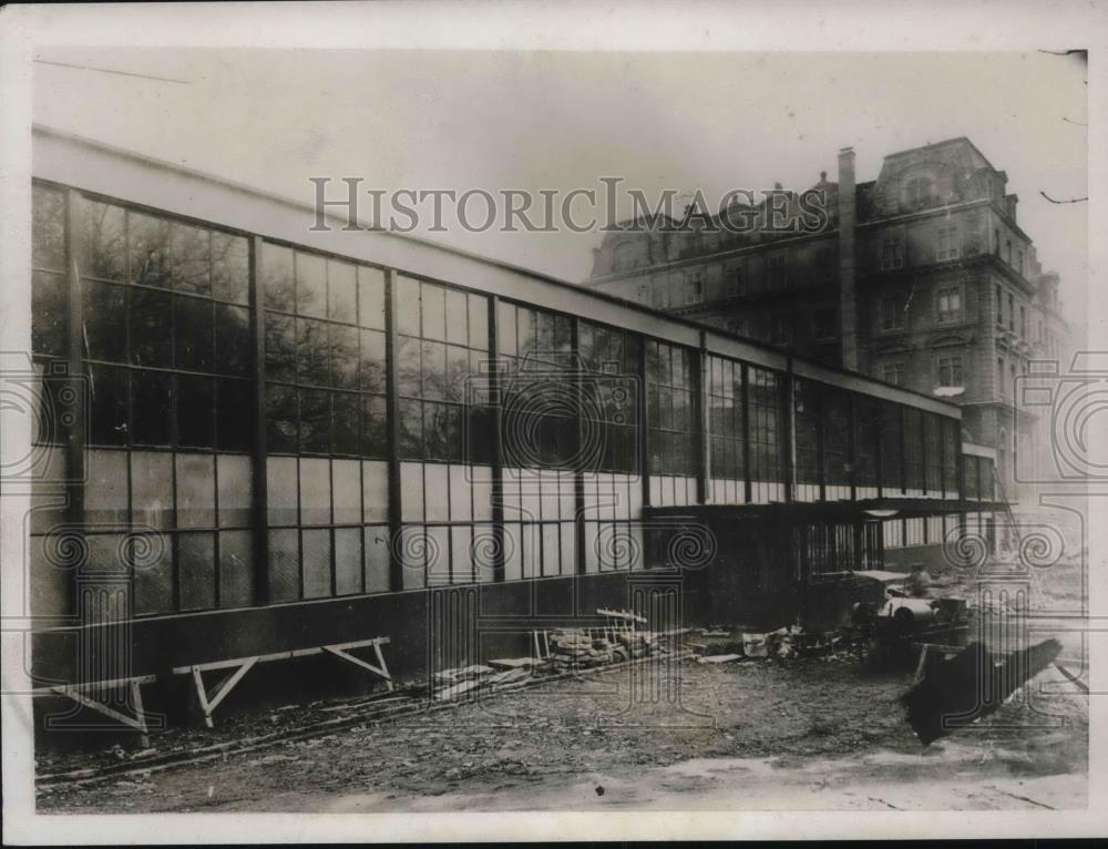 1932 Press Photo View of League of Nations building in Geneva - Historic Images