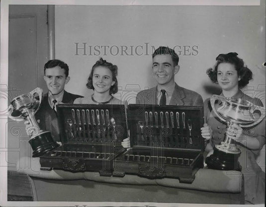 1940 Press Photo Wayne L. Good 4-H achievement championships Boyle,Mcnabb, Krebb - Historic Images