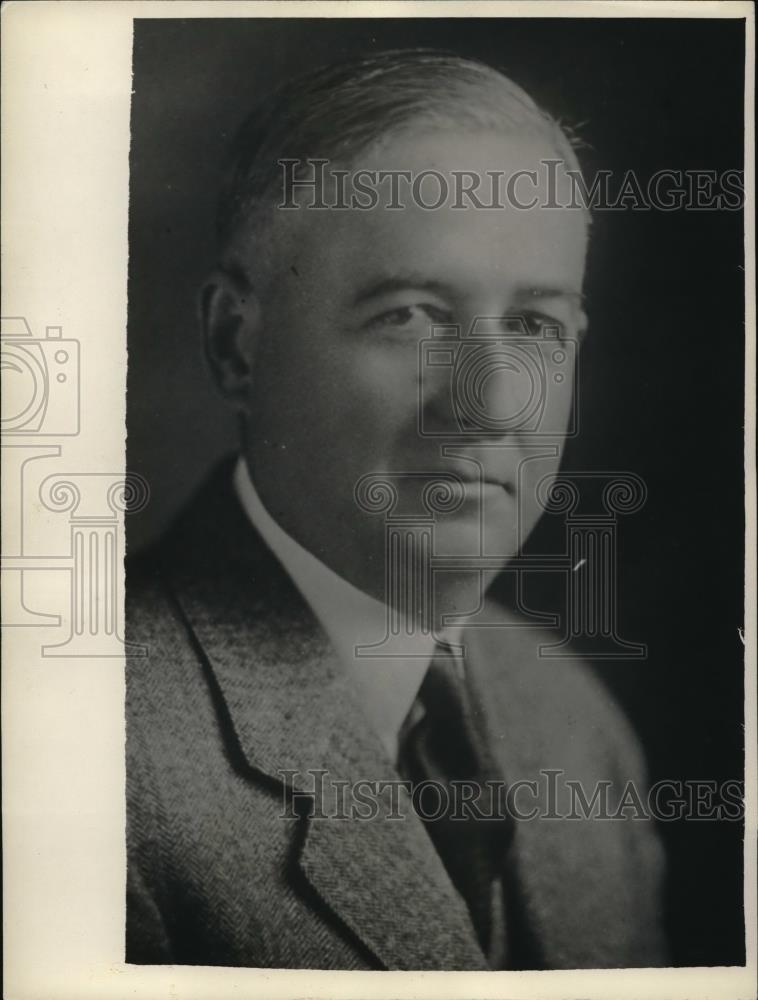 1929 Press Photo Joseph D. Grace, VP of Bank of Italy gets extortion threats - Historic Images