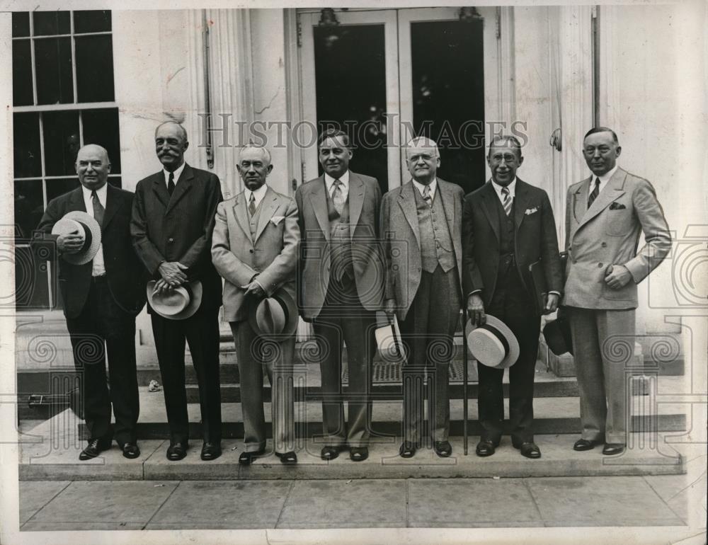 1933 Press Photo Governors Blackwood, Pinchot, Cooney, Balzar, Pollard, Green - Historic Images