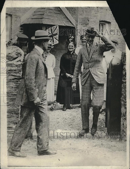 1919 Press Photo Visit of the Prince of Wales to Duchy of Cornwall - Historic Images