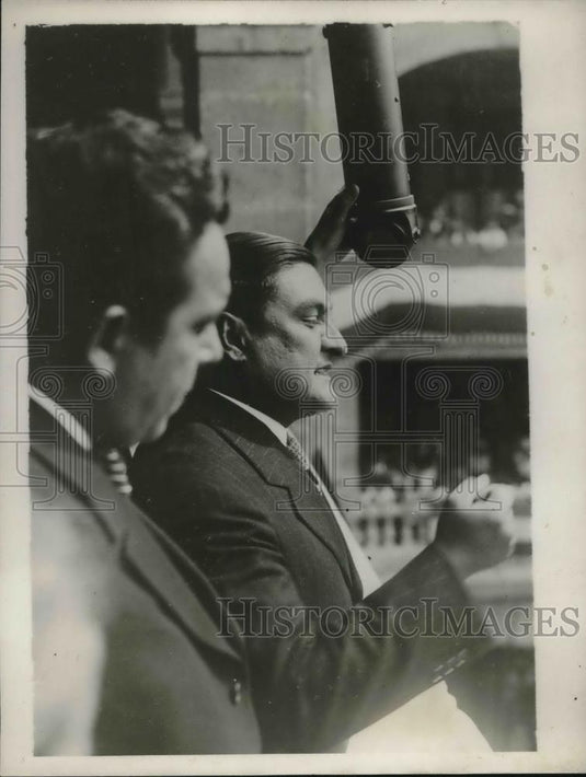 1929 Press Photo President E. Portes Gil of Mexico Addressed School Children - Historic Images