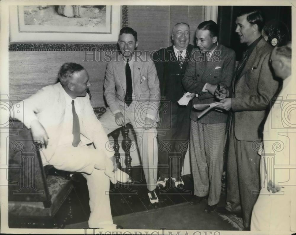 1936 Press Photo Governor Alf Landon Senator Frederick Steiwer - neb46118 - Historic Images