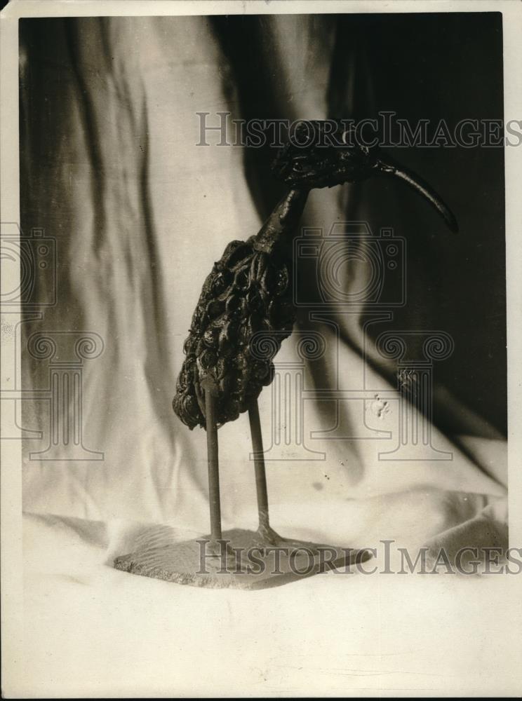 1926 Press Photo Artistic Bird Crafted From Beads And Sticks - neb44625 - Historic Images